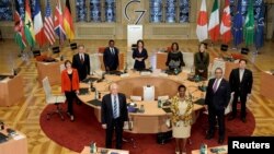 资料照片:G-7外长2022年11月4日在德国明斯特市政厅参加会议。