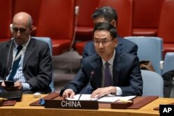 资料照:中国常驻联合国副代表耿爽