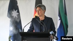 资料照:澳大利亚外长黄英贤(Penny Wong)