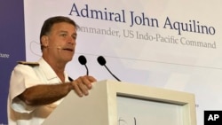 资料照:美国印太司令部司令约翰·阿奎利诺(John Aquilino)