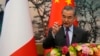 Menteri Luar Negeri China Wang Yi berbicara di Wisma Negara Diaoyutai di Beijing pada 1 April 2024. (Foto: AFP)