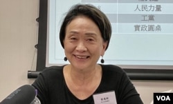 香港民主党前主席刘慧卿表示,游行也是港人DNA,希望继续有游行的自由 (美国之音/汤惠芸)