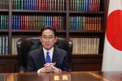 日本前外相岸田文雄当选自民党新总裁。(2021年9月29日)
