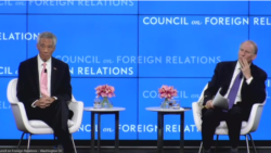 新加坡总理李显龙(Lee Hsien Loong)3月30日到美国智库外交关系协会(Council on Foreign Relations)参与会谈,寻求维护印太和平。 (视频截图)