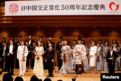 各界人士在日本东京举办日中关系正常化50周年纪念活动。(2022年9月29日)