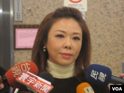 台湾在野党国民党立委李彦秀(美国之音张永泰拍摄)