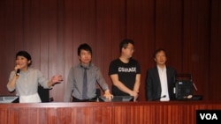 2019年5月14日上午,香港民主派议员准备召开法案委员会会议 (美国之音记者申华拍摄)