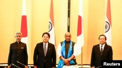 印度与日本2022年9月8日在东京举行外长防长“2加2”会议。(路透社)