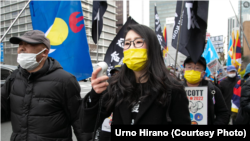 平野雨龙在日本呼吁国民关注香港现况。(图片来源:平野雨龙脸书网站)