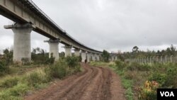 肯尼亚标准轨距铁路现在从港口城市蒙巴萨延伸到奈瓦沙。(资料照片)