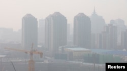 资料照:北京的空气污染(2021年3月11日)