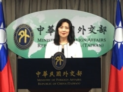 台湾外交部发言人欧江安(陈筠摄)