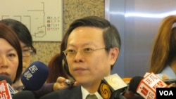 台湾陆委会主委王郁琦(美国之音张永泰拍摄 )