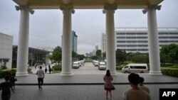 资料照:华为在深圳总部被称为“白宫”的建筑。(2019年5月29日)