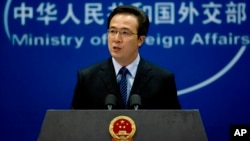 中国外交部发言人洪磊。(资料照片)