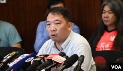 香港民主党主席胡志伟。(美国之音汤惠芸)
