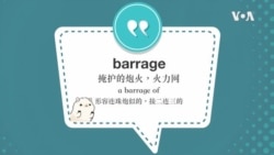 学个词--barrage 学个词--barrage