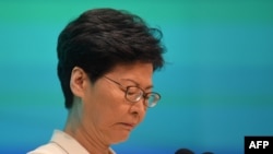 资料照:香港行政长官林郑月娥(法新社)