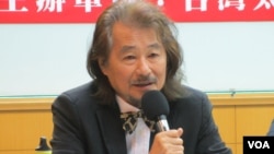 台湾倒扁红衫军总指挥、民进党前主席施明德(美国之音张永泰拍摄)