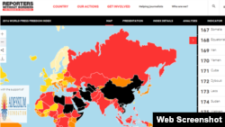 2016年世界新闻自由指数:中国排名176