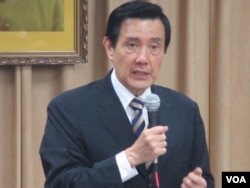 台湾总统马英九(美国之音张永泰拍摄)