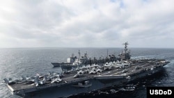 美国斯坦尼斯号航空母舰(照片来源﹕美国海军)