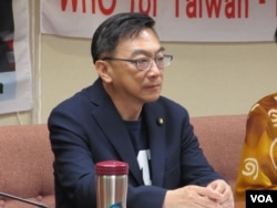 台湾在野党国民党立委陈宜民(美国之音张永泰拍摄)