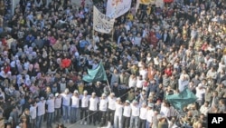 2012年2月3号,示威者继续在大马士革抗议叙利亚总统阿萨德