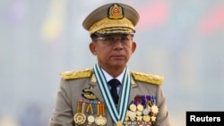 国际刑事法院首席检察官指控缅甸军政府领导人敏昂莱需为针对罗兴亚人的“种族清洗”罪行负责。(路透社:2021年3月27日)