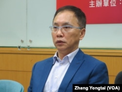 台湾智库咨询委员董立文(美国之音张永泰拍摄)