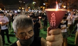 支联会表示,悼念六四是香港人过去31年的集体回忆,该会将继续争取港人合法悼念的权利。 (美国之音/汤惠芸)