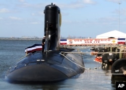 美国海军维吉尼亚级核动力潜艇新墨西哥号(USS New Mexico)(资料照片)