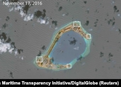 2016年12月13日,美国战略与国际研究中心的亚洲海事透明项目报告说,卫星图像显示,中国在南中国海有争议的人造岛礁上修建防空反导系统