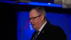 美国人工智能国家安全委员会副主席、前国防部副部长沃克Robert Work(美国之音黎堡拍摄)