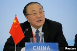 中国常驻联合国代表张军(路透社资料照)