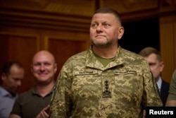 资料照:乌克兰武装部队总司令瓦莱里·扎卢日尼(Valerii Zaluzhnyi)