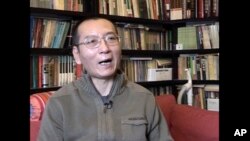 资料-刘晓波2008年1月6日在北京家中接受采访(美联社)