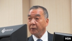 台湾国家安全局长邱国正在立法院接受质询(美国之音张永泰2020年10月29日拍摄)