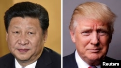 中国国家主席习近平(左),美国总统川普 (资料照片)