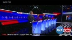 VOA英语视频: 民主党竞选人爱奥华州辩论 外交政策引冲突 VOA英语视频: 民主党竞选人爱奥华州辩论 外交政策引冲突