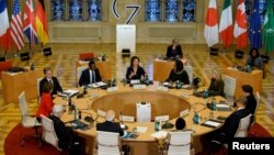七国集团成员国的外交部长们在德国明斯特举行会谈。(2022年11月4日)