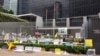 2019年6月23日的香港特区政府总部 (美国之音记者申华拍摄)