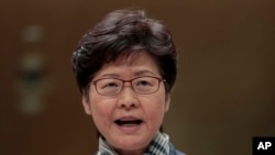 资料照:香港特首林郑月娥