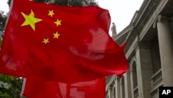 香港终审法院外飘扬的中国国旗(2021年2月9日)