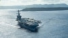 美国海军罗斯福号航母2020年5月21日离开关岛重新出海执行任务(美国海军照片)